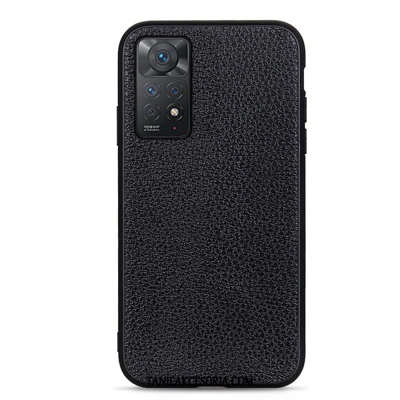 Etui do Xiaomi Redmi Note 11 Pro / 11 Pro 5G Prawdziwa Skóra Litchi