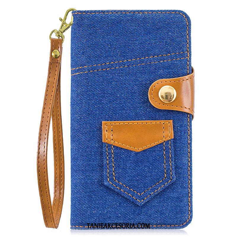 Etui iPhone 11 Pro Max All Inclusive Denim Telefon Komórkowy, Futerał iPhone 11 Pro Max Niebieski Klapa Tendencja