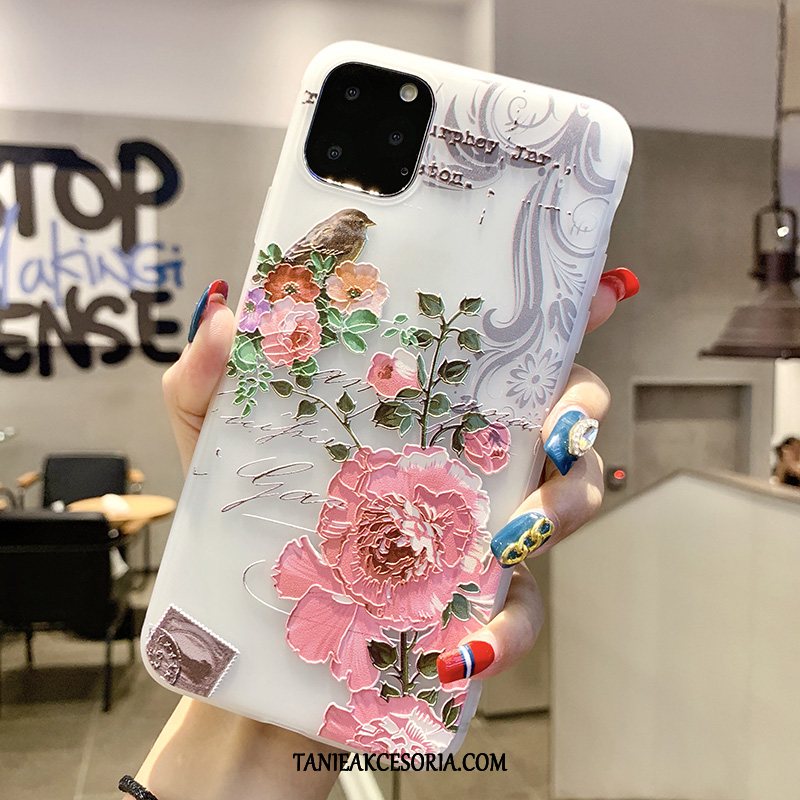 Etui iPhone 11 Pro Max Miękki Nubuku Silikonowe, Obudowa iPhone 11 Pro Max Ptak Chiński Styl Ochraniacz