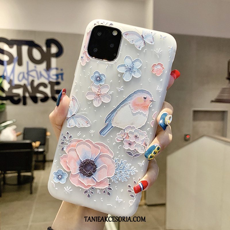 Etui iPhone 11 Pro Max Miękki Nubuku Silikonowe, Obudowa iPhone 11 Pro Max Ptak Chiński Styl Ochraniacz