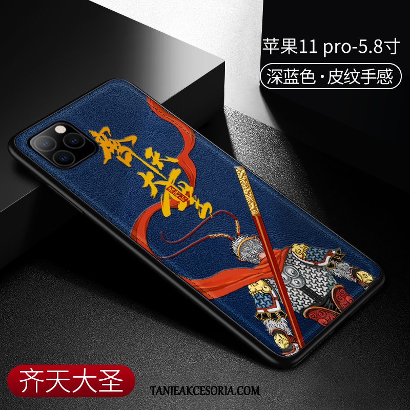 Etui iPhone 11 Pro Telefon Komórkowy Tendencja Kreatywne, Pokrowce iPhone 11 Pro Chiński Styl Czarny Ochraniacz