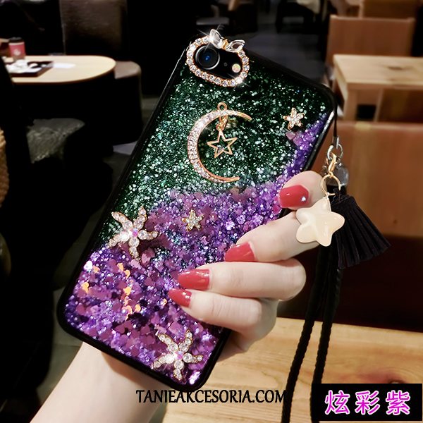 Etui iPhone 6/6s Miękki Ochraniacz Telefon Komórkowy, Futerał iPhone 6/6s Purpurowy Quicksand Czarny