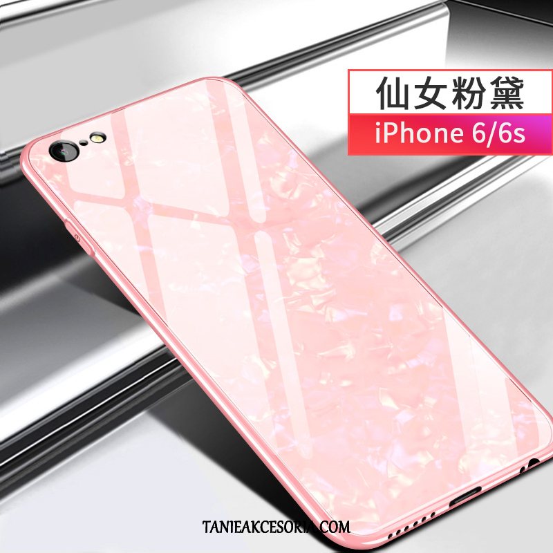 Etui iPhone 6/6s Telefon Komórkowy Silikonowe Lustro, Futerał iPhone 6/6s Szkło Różowe Wzór
