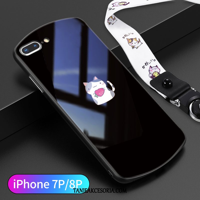 Etui iPhone 7 Plus Telefon Komórkowy Szkło Nowy, Futerał iPhone 7 Plus Anti-fall Małpa Różowe