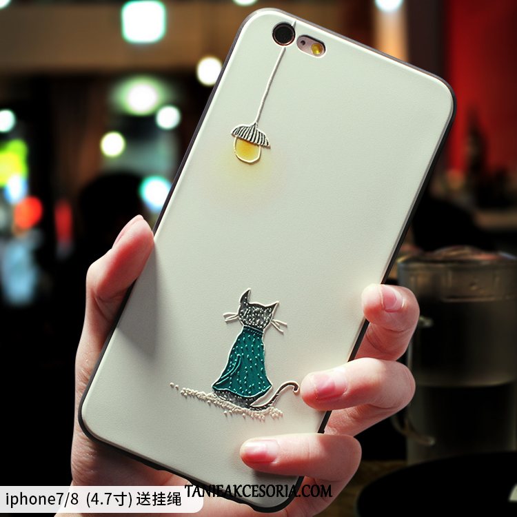 Etui iPhone 8 Miękki Silikonowe Sztuka, Futerał iPhone 8 Nubuku Telefon Komórkowy Kreatywne