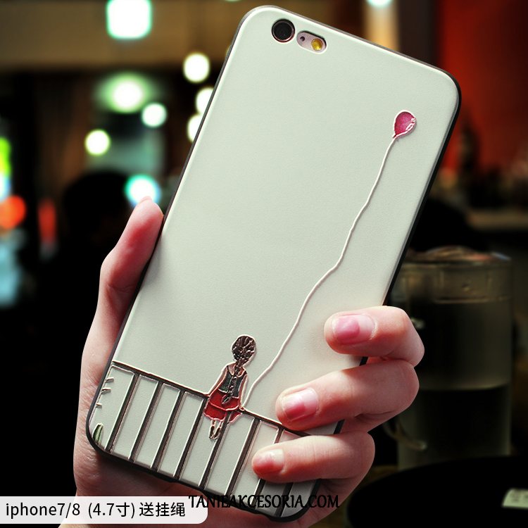 Etui iPhone 8 Miękki Silikonowe Sztuka, Futerał iPhone 8 Nubuku Telefon Komórkowy Kreatywne