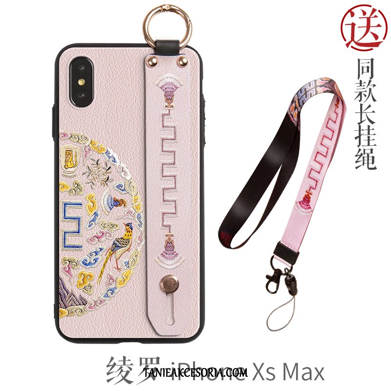 Etui iPhone Xs Max Wiatr Wspornik Chiński Styl, Obudowa iPhone Xs Max Nowy Anti-fall Kreatywne