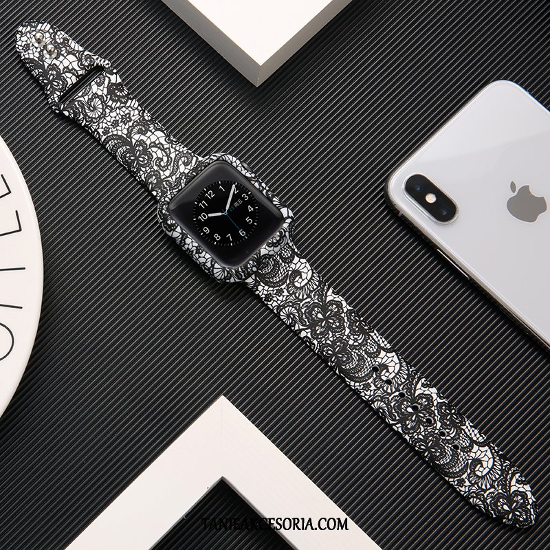 Etui Apple Watch Series 1 Modna Marka Drukowana Ochraniacz, Obudowa Apple Watch Series 1 Czarny Silikonowe
