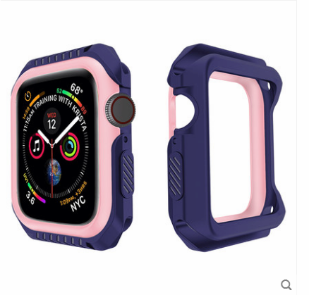 Etui Apple Watch Series 1 Silikonowe Niebieski Granica, Pokrowce Apple Watch Series 1 Anti-fall Ochraniacz