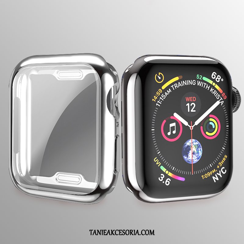 Etui Apple Watch Series 2 Poszycie Miękki Srebro, Futerał Apple Watch Series 2 Ochraniacz Silikonowe All Inclusive