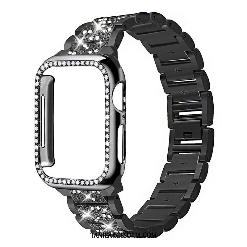 Etui Apple Watch Series 3 Czarny Z Kryształkami Dobrze, Pokrowce Apple Watch Series 3