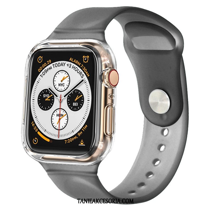 Etui Apple Watch Series 3 Ochraniacz Czarny Silikonowe, Futerał Apple Watch Series 3 Sportowe Bicolored