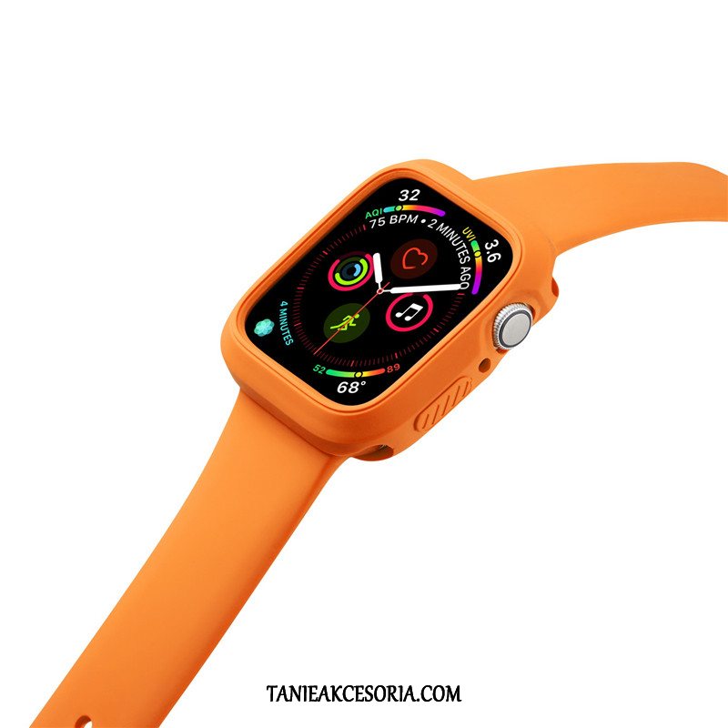 Etui Apple Watch Series 3 Silikonowe Anti-fall Pomarańczowy, Obudowa Apple Watch Series 3 Sportowe