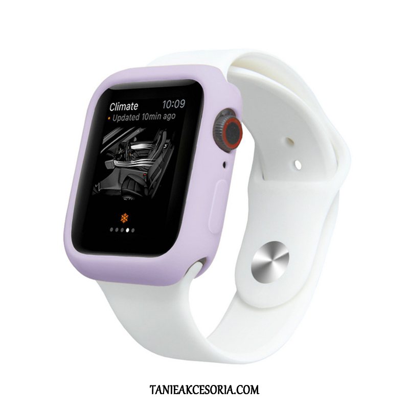 Etui Apple Watch Series 4 All Inclusive Miękki Kolor Cukierków, Futerał Apple Watch Series 4 Purpurowy Silikonowe Ochraniacz