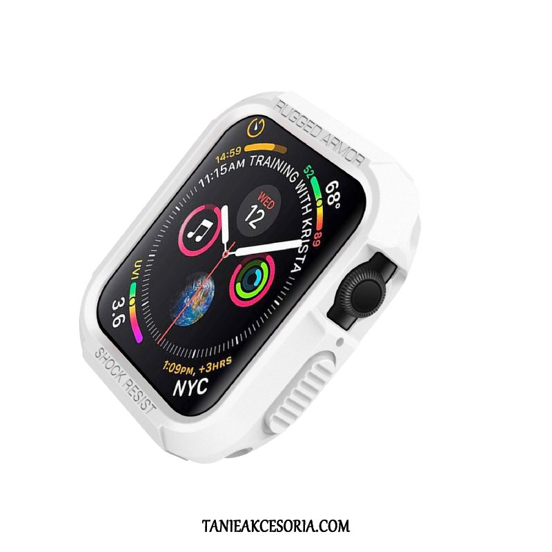 Etui Apple Watch Series 4 Anti-fall Silikonowe Ochraniacz, Pokrowce Apple Watch Series 4 Biały