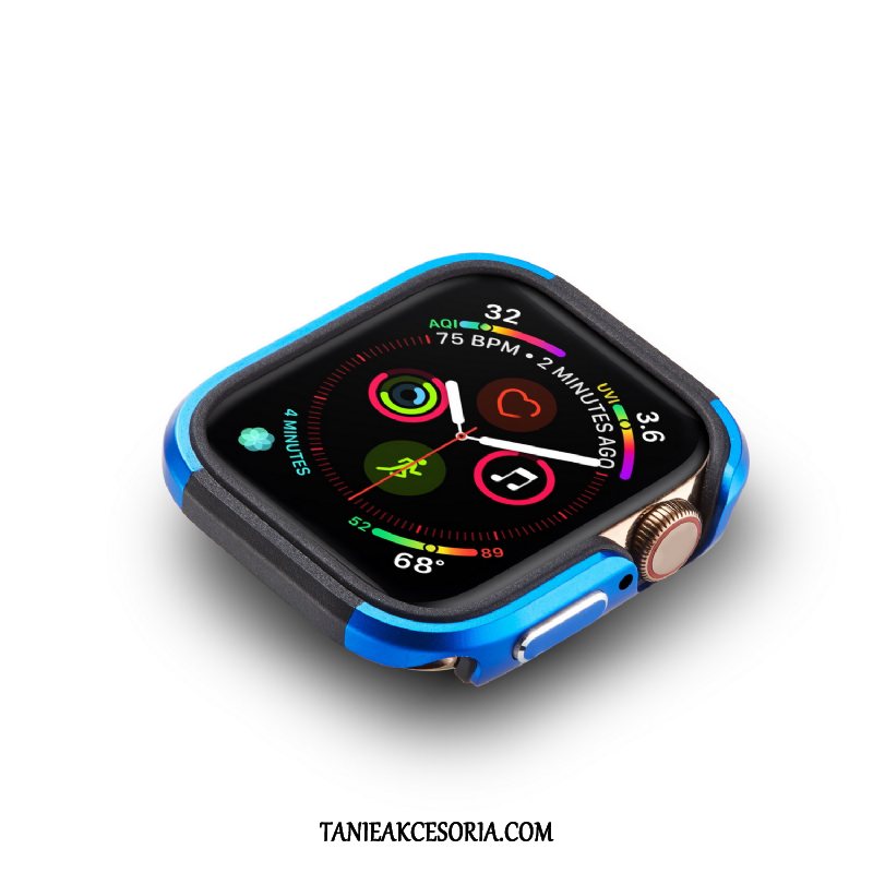 Etui Apple Watch Series 4 Nowy Anti-fall Pu, Pokrowce Apple Watch Series 4 Stop Metali Niebieski Granica