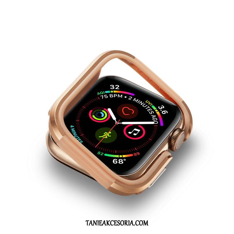 Etui Apple Watch Series 4 Ochraniacz Metal Granica, Pokrowce Apple Watch Series 4 Anti-fall Złoto