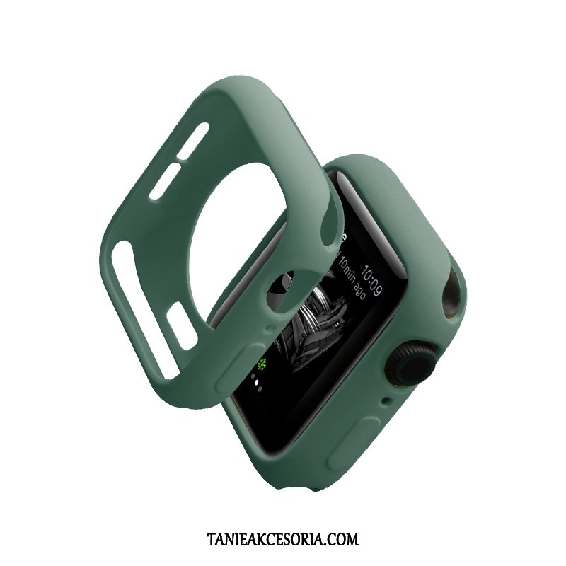 Etui Apple Watch Series 4 Ochraniacz Zielony Silikonowe, Obudowa Apple Watch Series 4 Modna Marka Cienkie