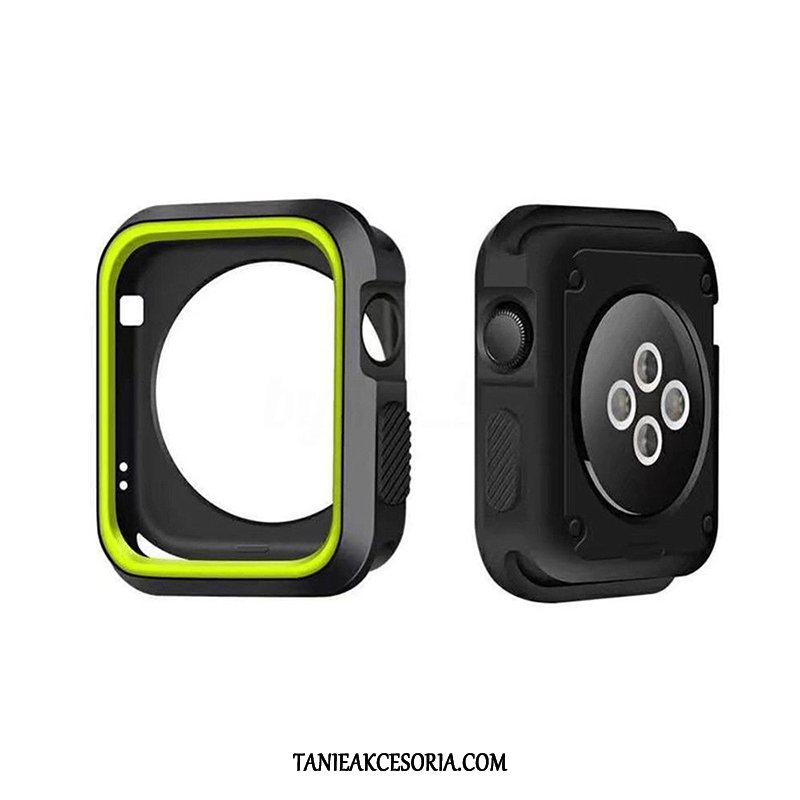 Etui Apple Watch Series 4 Silikonowe Granica Anti-fall, Pokrowce Apple Watch Series 4 Ochraniacz Miękki Zielony