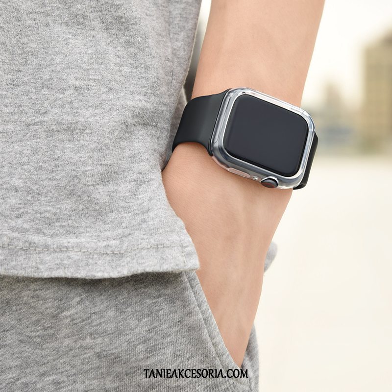 Etui Apple Watch Series 4 Tendencja Sportowe Moda, Futerał Apple Watch Series 4 Osobowość Silikonowe Czarny