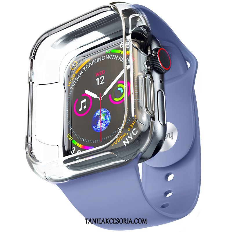 Etui Apple Watch Series 5 Niebieski Silikonowe All Inclusive, Pokrowce Apple Watch Series 5 Tendencja Miękki Akcesoria