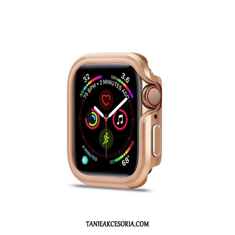 Etui Apple Watch Series 5 Pu Ochraniacz Metal, Futerał Apple Watch Series 5 Stop Metali Granica Nowy