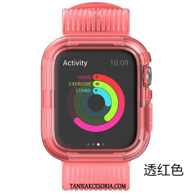 Etui Apple Watch Series 5 Sportowe Różowe Anti-fall, Obudowa Apple Watch Series 5 Ochraniacz Silikonowe Pancerz