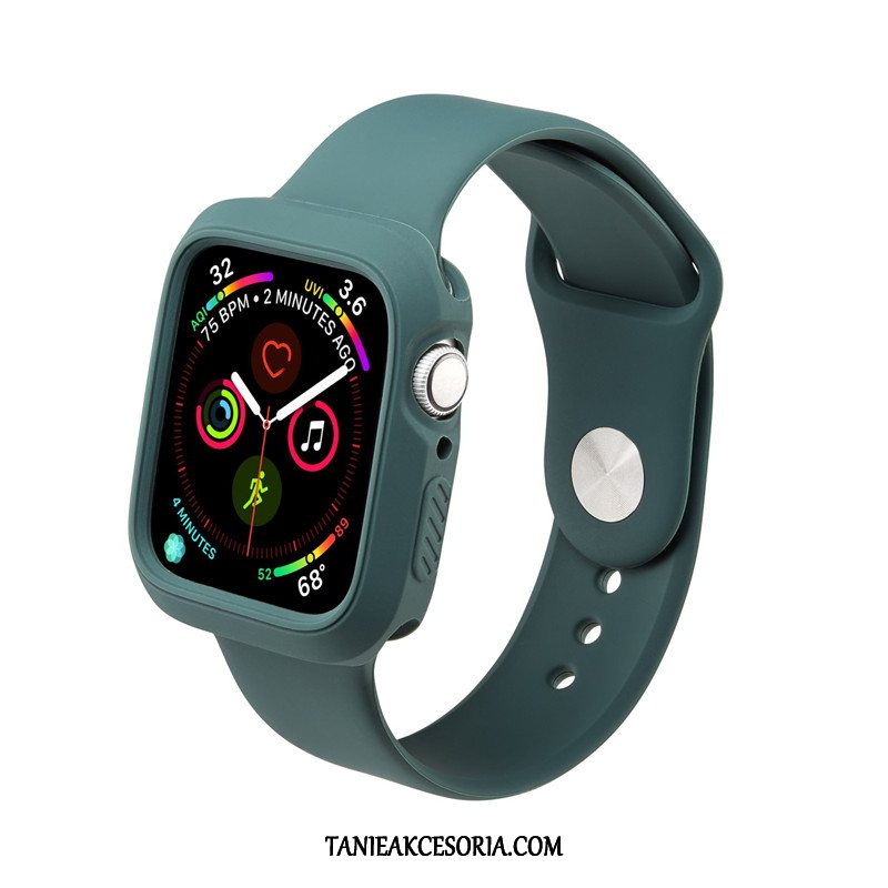 Etui Apple Watch Series 5 Zielony Silikonowe Wodoodporny, Obudowa Apple Watch Series 5 Ochraniacz Tendencja Osobowość