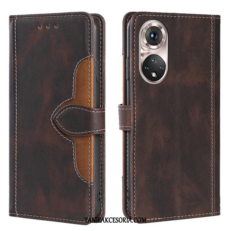 Etui Folio do Honor 50 Pro Pro Faux Leather Dwukolorowy Stylowy