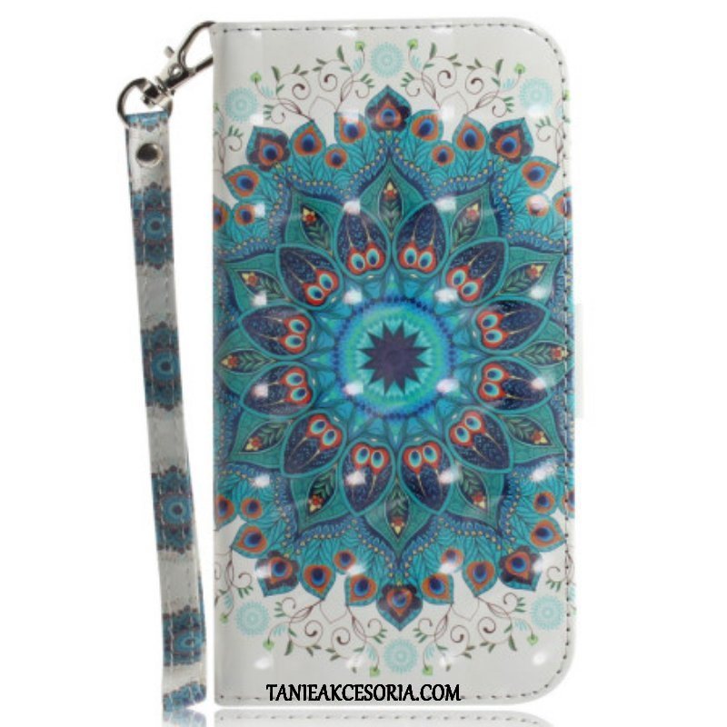 Etui Folio do Honor Magic 5 Lite z Łańcuch Paskowata Mandala