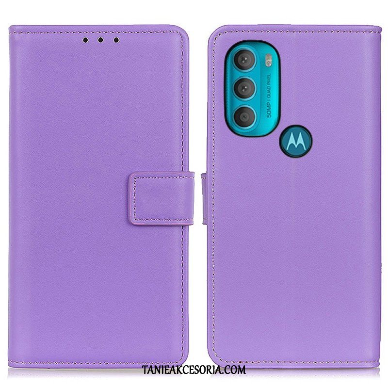 Etui Folio do Moto G71 5G Zwykła Sztuczna Skóra