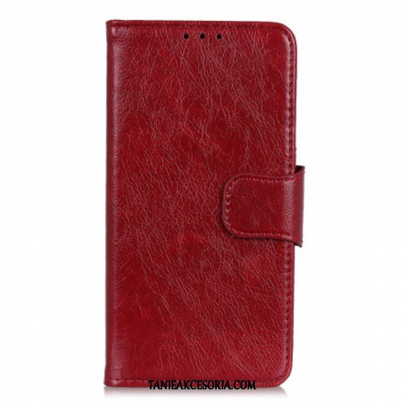 Etui Folio do Oppo A54 5G / A74 5G Dwoina Skóry Nappa