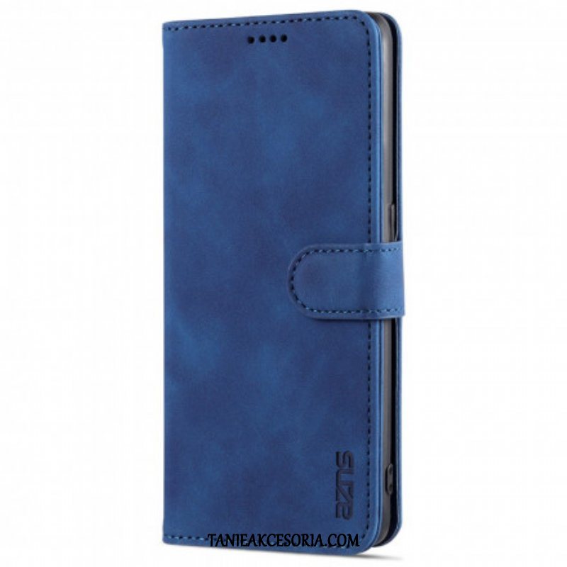 Etui Folio do Oppo Reno 6 5G Efekt Skóry Azns