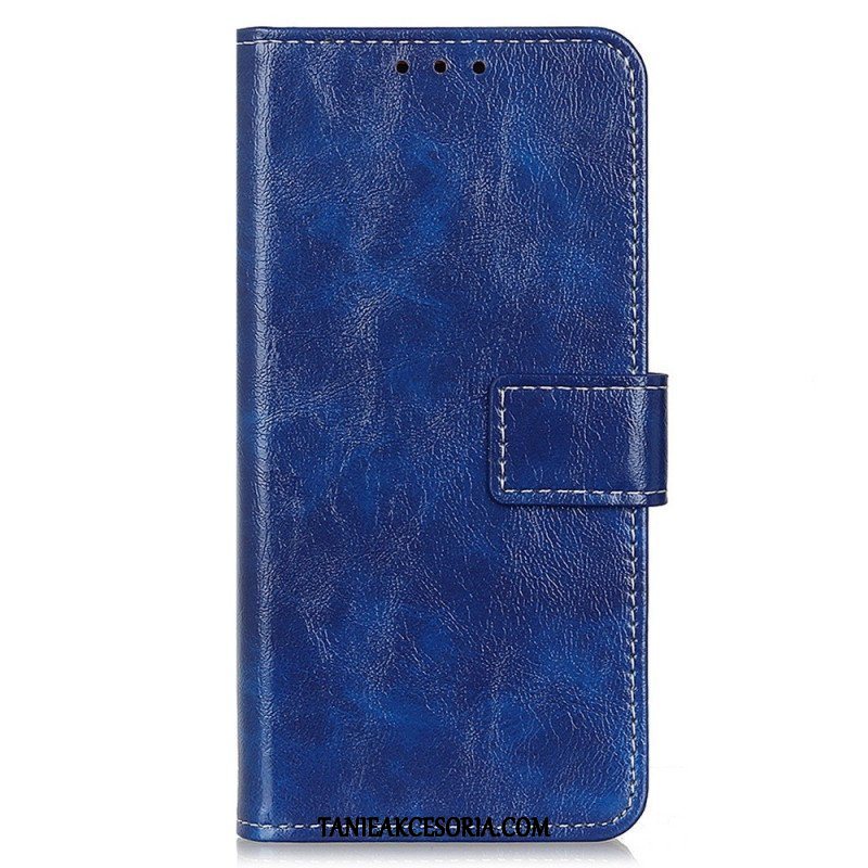 Etui Folio do Oppo Reno 7 Lakierowana Ze Szwami