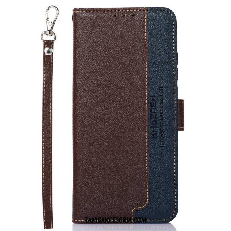 Etui Folio do Poco X4 GT Rfid Khazneh W Stylu Liczi