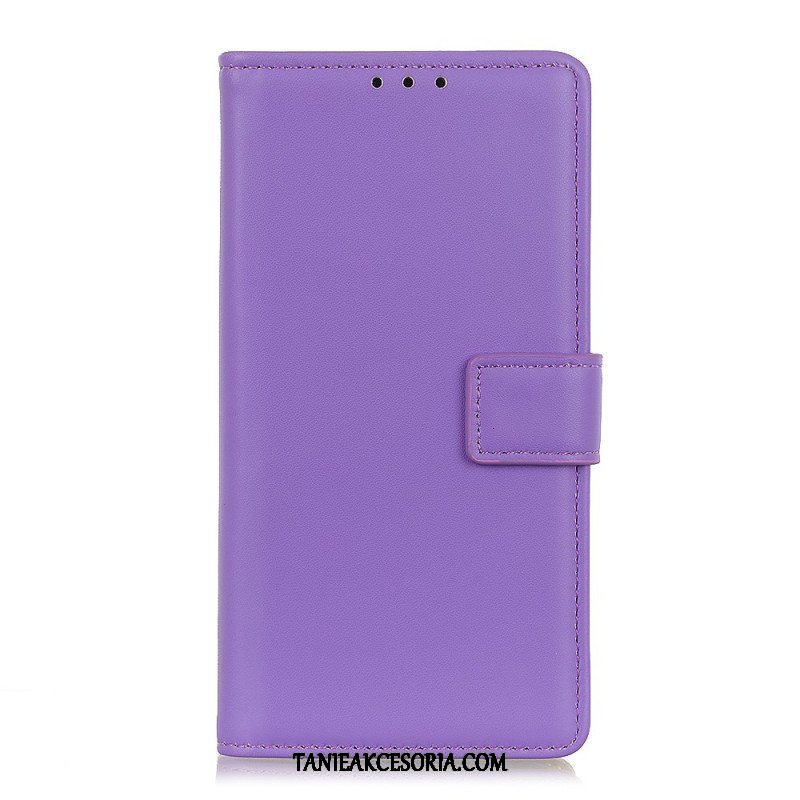 Etui Folio do Samsung Galaxy A13 5G / A04s Błyszcząca Sztuczna Skóra