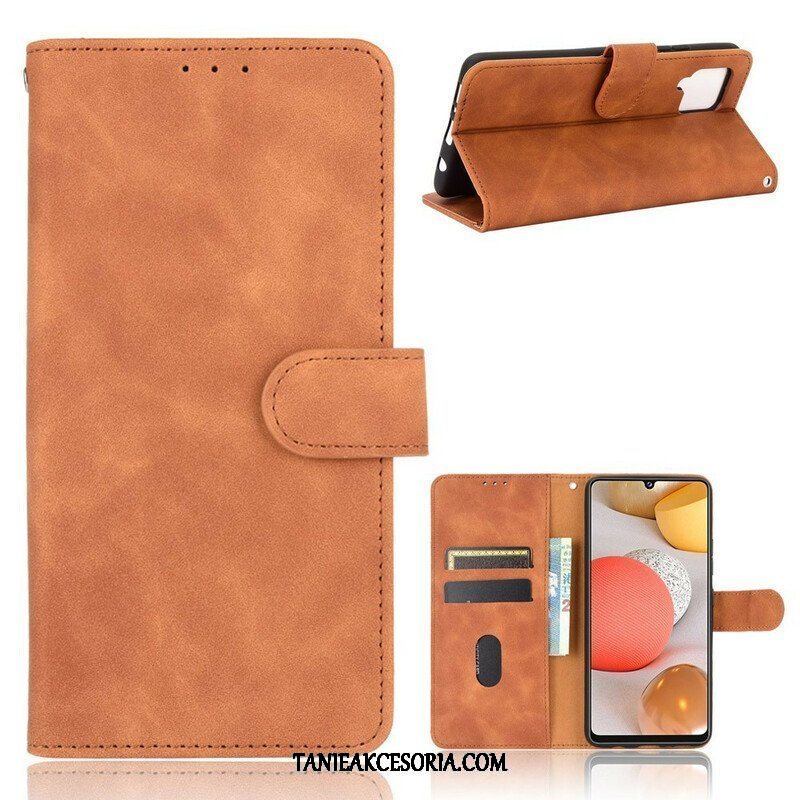 Etui Folio do Samsung Galaxy A42 5G Dotyk Skóry