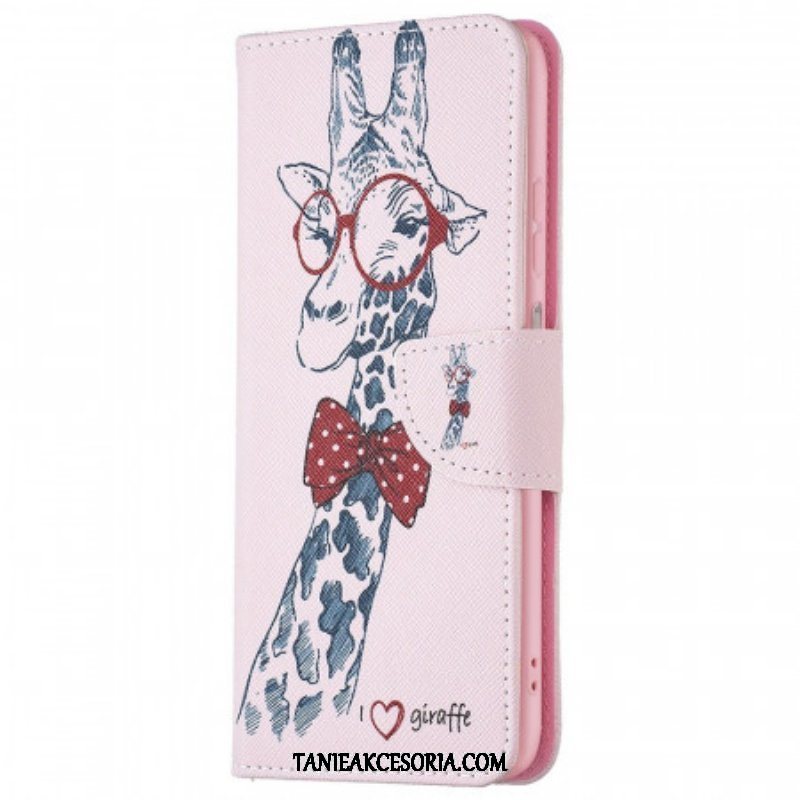 Etui Folio do Samsung Galaxy M23 5G Mądra Żyrafa