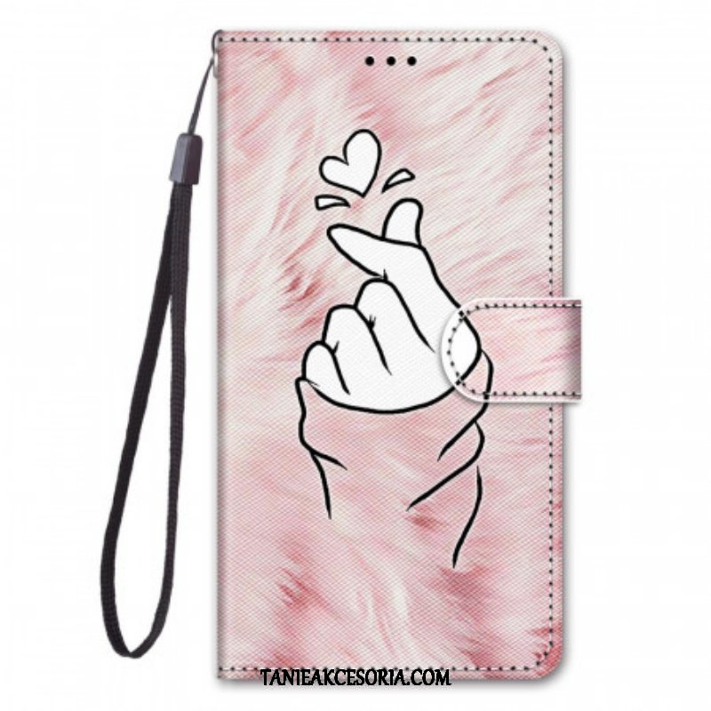 Etui Folio do Samsung Galaxy M23 5G Serce Palca