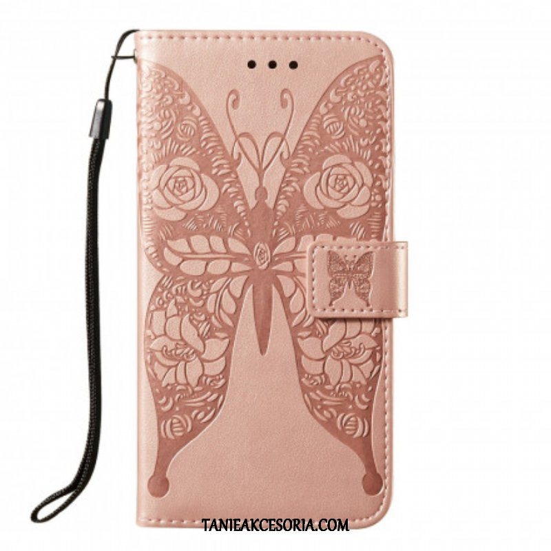 Etui Folio do Samsung Galaxy S21 5G Motyl Kwiatowy Wzór