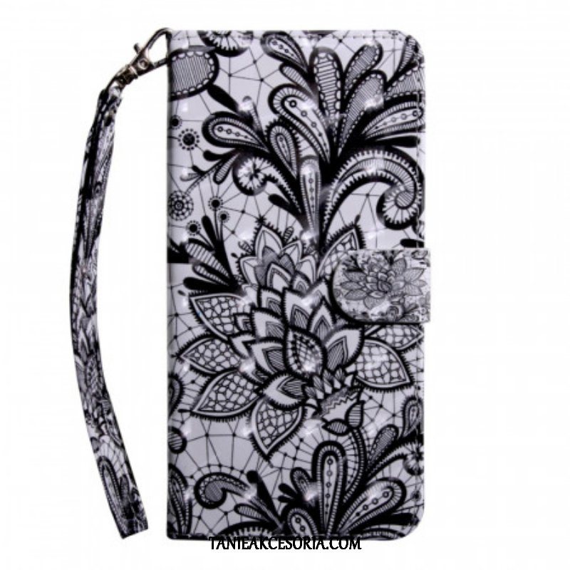 Etui Folio do Samsung Galaxy S22 5G Szykowna Koronka