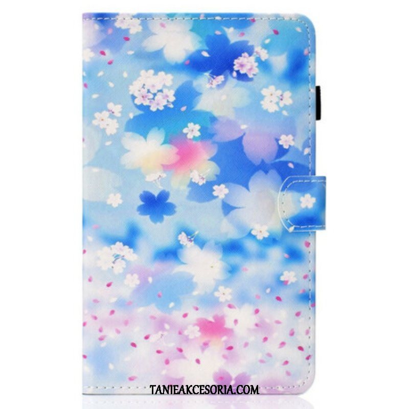 Etui Folio do Samsung Galaxy Tab S8 / Tab S7 Akwarela Kwiaty