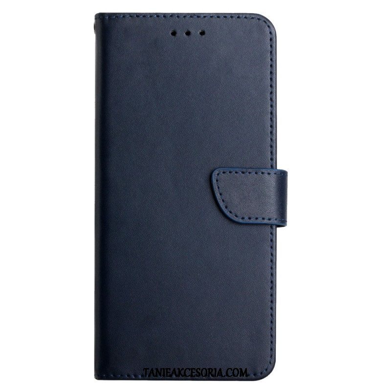 Etui Folio do Sony Xperia 5 IV Oryginalna Teksturowana Skóra Nappa