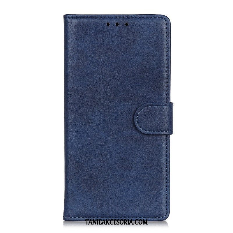 Etui Folio do Xiaomi 12T / 12T Pro Matowa Sztuczna Skóra