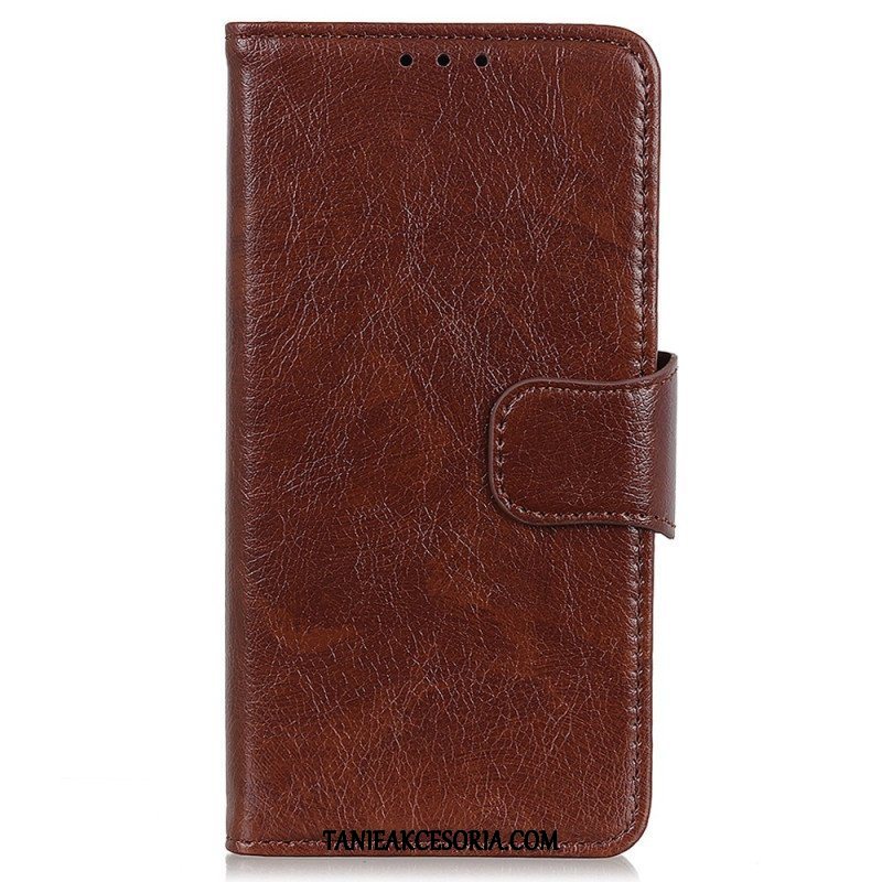 Etui Folio do Xiaomi Redmi Note 12 4G Dwoina Skóry Nappa