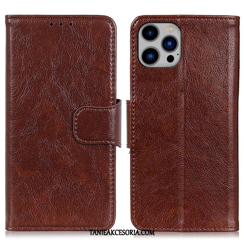 Etui Folio do iPhone 14 Plus Dwoina Skóry Nappa