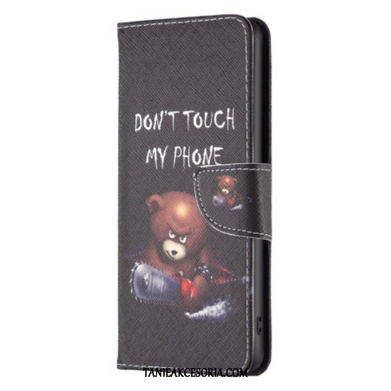 Etui Folio do iPhone 14 Pro Niebezpieczny Niedźwiedź