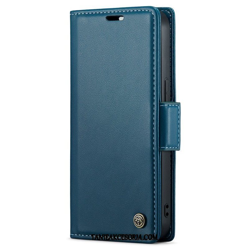 Etui Folio do iPhone 15 Skórzany Styl Caseme