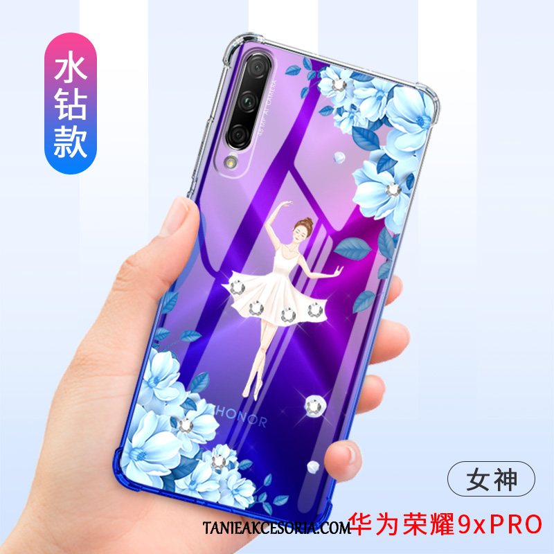 Etui Honor 9x Pro Ochraniacz Telefon Komórkowy Purpurowy, Pokrowce Honor 9x Pro Anti-fall Silikonowe Miękki