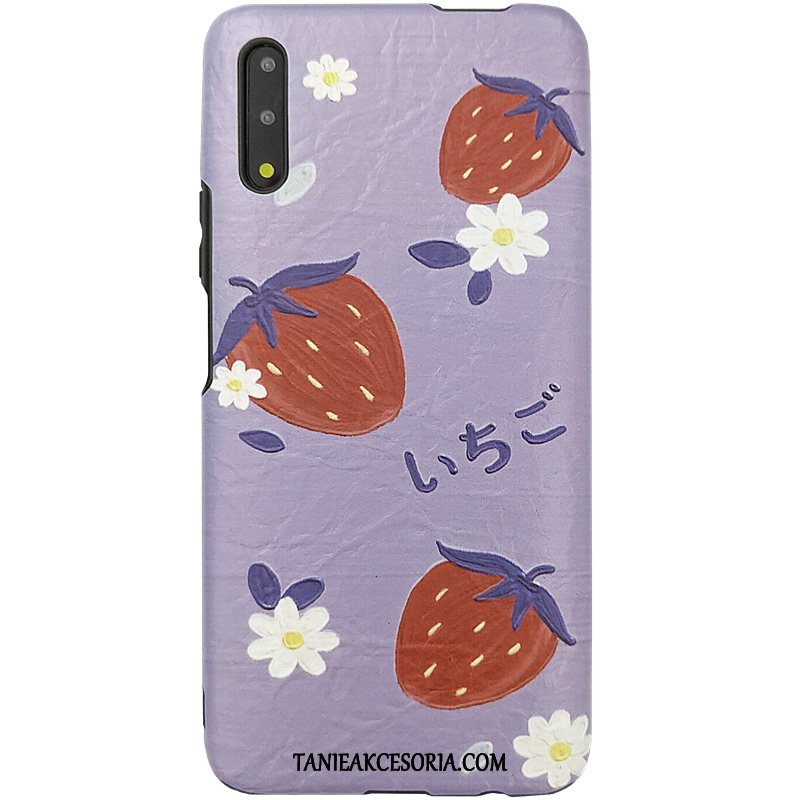 Etui Honor 9x Świeży Silikonowe Miękki, Obudowa Honor 9x Truskawka Purpurowy Mały